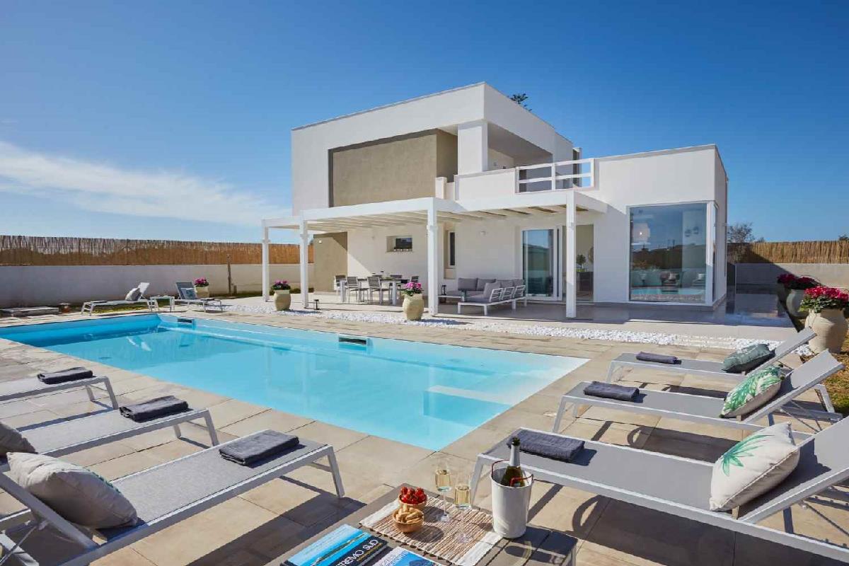  Villa Sariva beheiztes Schwimmbad, Strand 50 m Ispica Sicilia